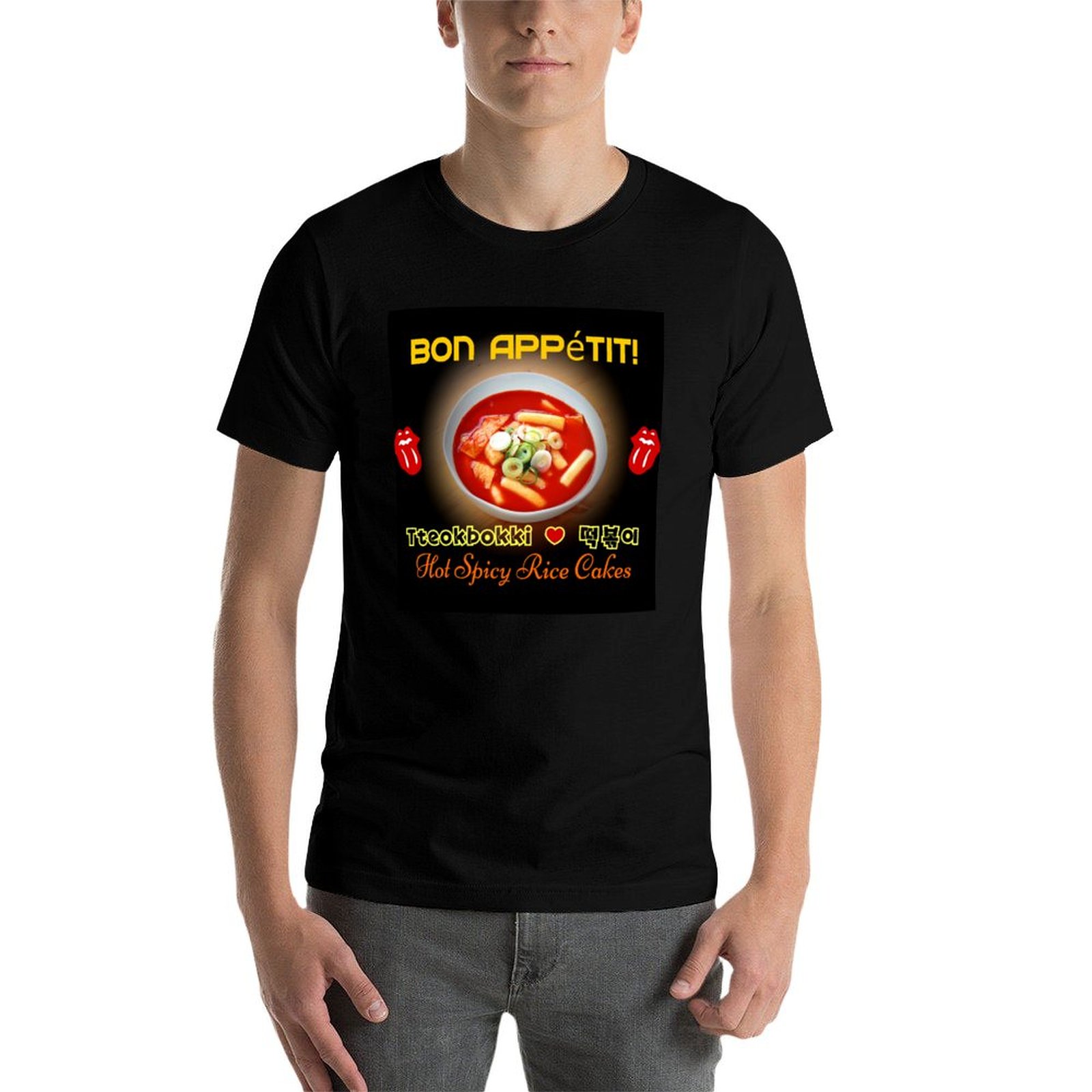 ? เสื้อยืดลายต็อกบกกิ-ขนมเค้กข - Tteokbokki Rice Cake บทวิจารณ์และราคา